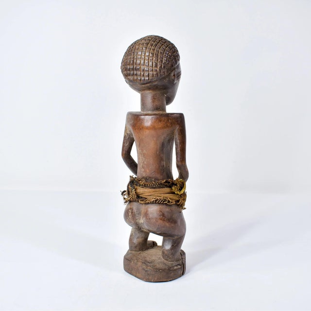 Brown Early 20th Century Tabwa Figure Miniature 11 Inch For Sale - Image 8 of 12