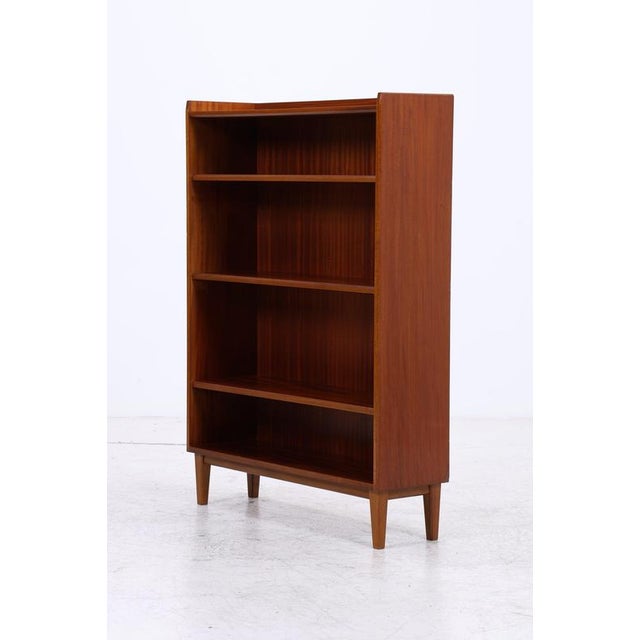 Mid-Century Mahogany 4-Shelf Bookcase For Sale - Image 11 of 12