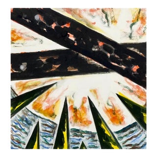 Gregory Amenoff, Monoprint Monotype American Modernist Gregory Amenoff Abstract Expressionist For Sale