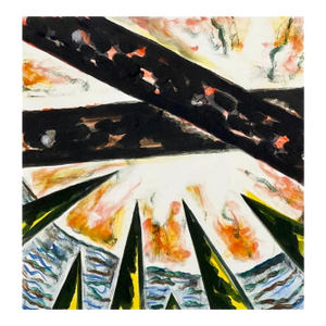 Gregory Amenoff, Monoprint Monotype American Modernist Gregory Amenoff Abstract Expressionist