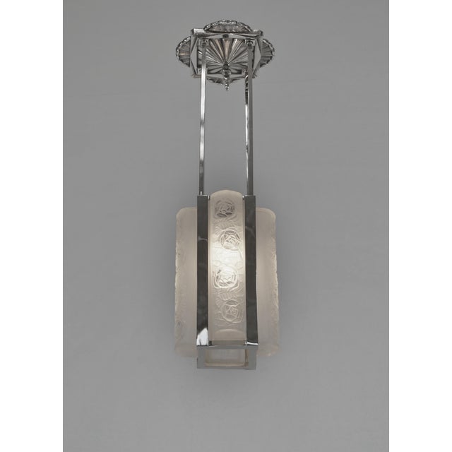1920s French Art Deco Chandelier by Degue 1920s France - A Pair For Sale - Image 5 of 13