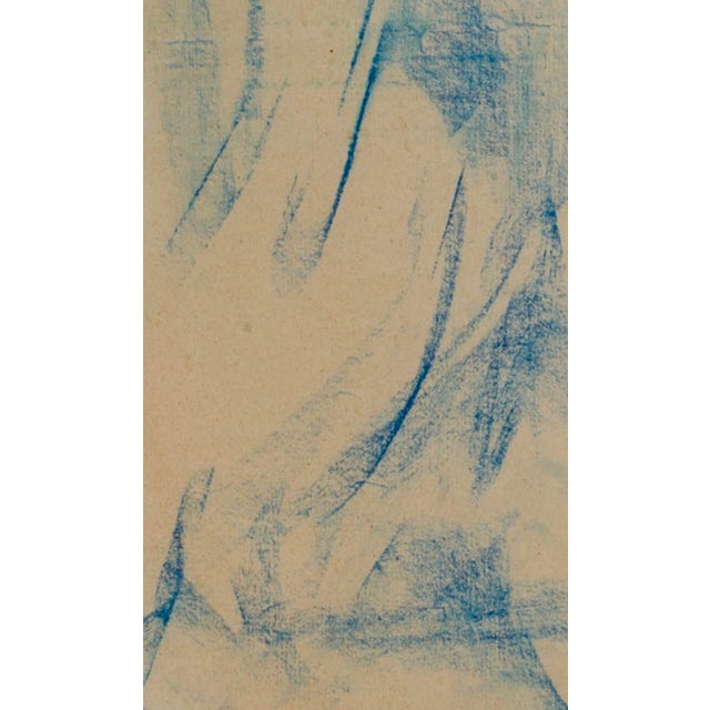 Antonio Mancini, Composition, 20th Century, Pastel Drawing For Sale - Image 3 of 7