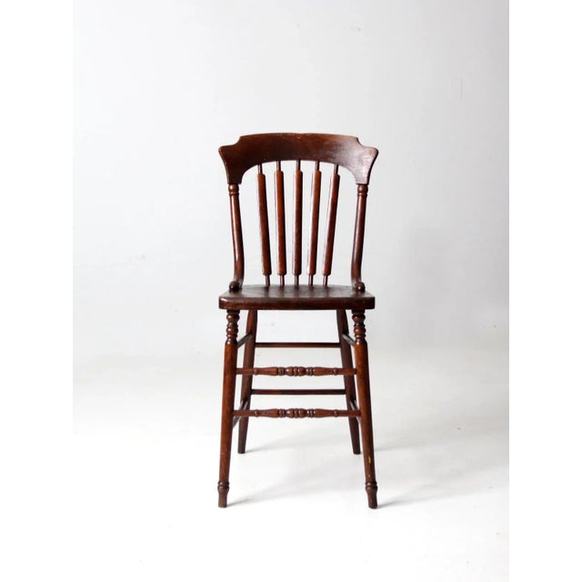 Farmhouse Antique Sheboygan Chair Co High Seat Chair For Sale - Image 3 of 12