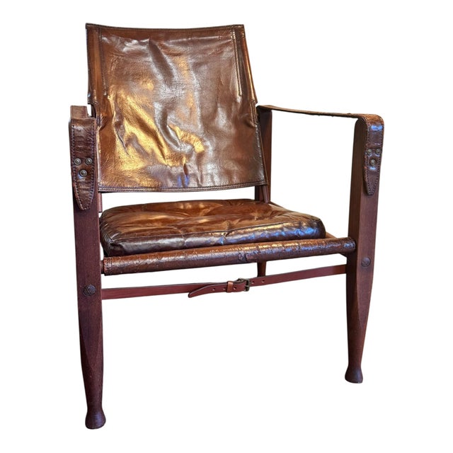1950s Safari Chair by Kaare Klint for Rud. Rasmussen, Denmark, 1950s For Sale - Image 5 of 11