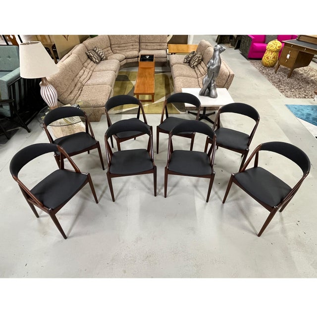 8 Kai Kristiansen #31 Danish Rosewood Dining Chairs For Sale - Image 11 of 17
