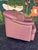 Postmod Pink Leather Loveseat W/ Otto For Sale - Image 10 of 18