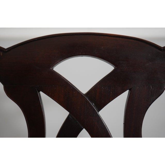 Set of 8 Baker Chippendale Mahogany Dining Room Chairs For Sale - Image 14 of 18