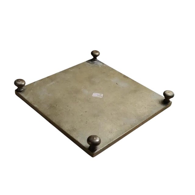 Sarreid Ltd. Brass Tic Tac Toe Footed Board Game Set For Sale In Atlanta - Image 6 of 10