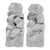 Mid-Century Baccarat 6" "Aladin" Crystal Twisted Candlesticks - Pair as Is One Has Chip For Sale
