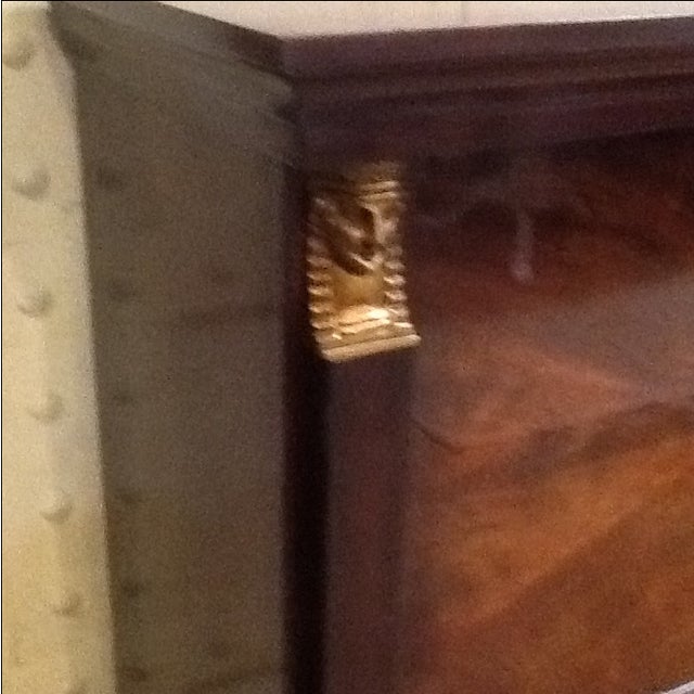 1940s Vintage Egyptian Revival Drop Front Desk For Sale - Image 4 of 7