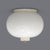 Italian-made ceiling light produced in the 1960s. White painted metal structure. White glass diffuser. Chromed metal...
