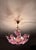 1980s Italian Style Hand-Painted Pink and Purple Murano Glass Floral Chandelier - 4-Light⁠ For Sale - Image 9 of 18