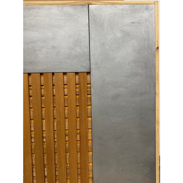 2004, Lattice Among the Steel, Contemporary Minimalist, Painted Wood Construction, Artist "Jesse Jay" Wright For Sale - Image 4 of 7