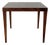 Minimalist Rosewood Square Side Table With Tapered Legs Vintage Mid-Century Modern 1960s For Sale