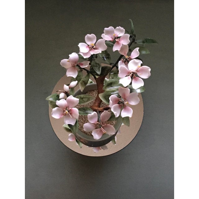 Mid Century Glass Cherry Blossom Bonsai Tree Chairish