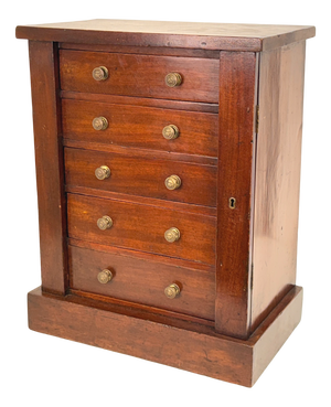 Mahogany Children's Wellington Chest, 1860s