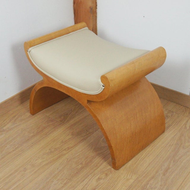 X-Framed Stool by Harry & Lou Epstein, 1930s For Sale - Image 4 of 5