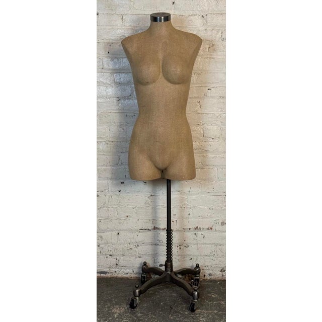 Vintage Adjustable Mannequin on Wheels For Sale - Image 4 of 9