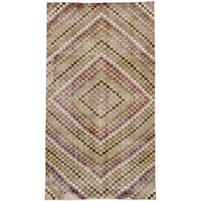 Vintage Turkish Sivas Rug - 05'07 X 10'00 For Sale - Image 10 of 10