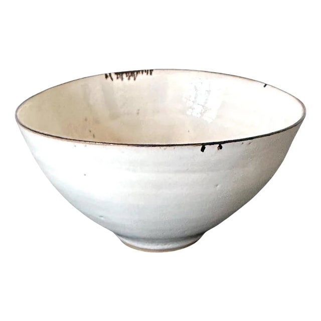 British Studio Ceramic Bowl with Magnesium Glaze Lucie Rie For Sale