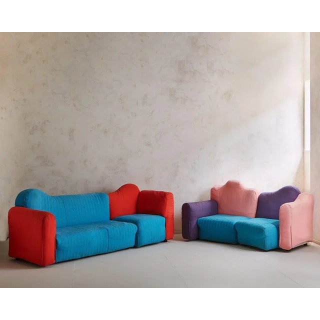 Postmodern Cannaregio Loveseat Attributed to Gaetano Pesce for Cassina, Italy 1990s For Sale - Image 3 of 11