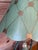 Traditional Vintage Coastal Regency Verdigris Parakeet Table Lamps With Scalloped Metal Shades-Pair For Sale - Image 3 of 11