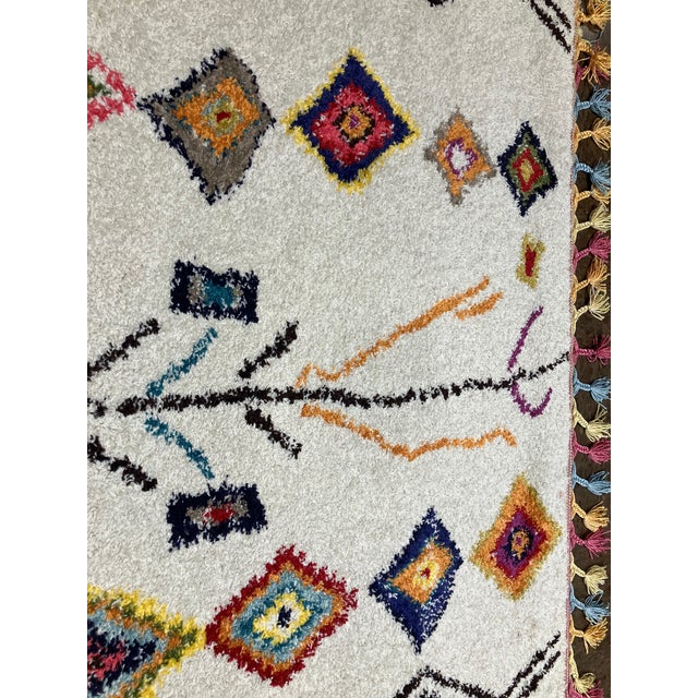 Moroccan Style Turkish Rug 4'0" X 5'7" For Sale - Image 4 of 5