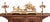 An elegant carriage clock set with complementary candlesticks, known as a "garniture," is characteristic of the Napoleon...