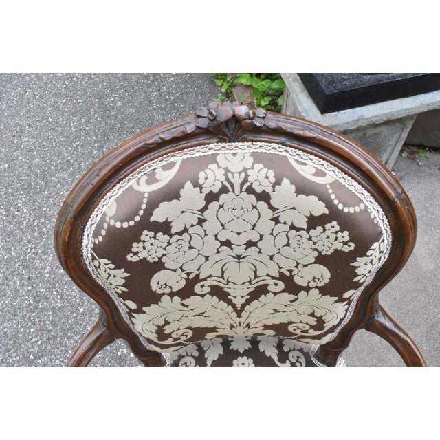 Pair of Louis XV Fruitwood Armchairs of the 18th Century For Sale - Image 15 of 17