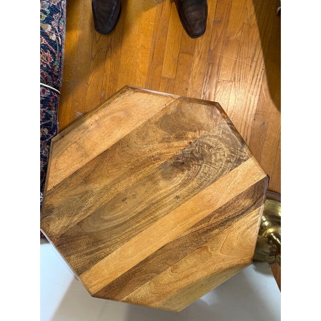Moroccan 1980s Morracan Themed Octangular Side Table For Sale - Image 3 of 5