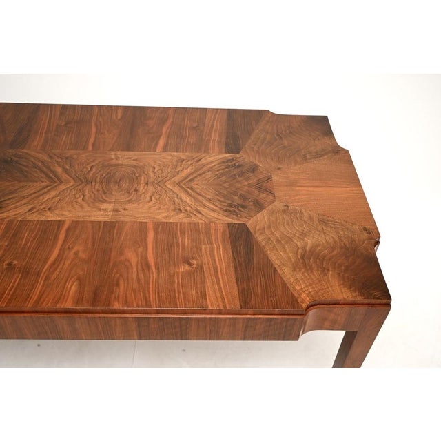 Brown Vintage Art Deco Walnut Dining Table from E. Gomme, 1930s For Sale - Image 8 of 12