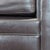 Brown Classic Brown Leather Lounge Chair With Rolled Arms For Sale - Image 8 of 9