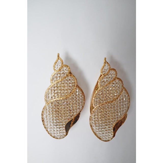 Golden Jewel Water Snail Wall Lights, 1960s, Set of 2 For Sale - Image 14 of 18