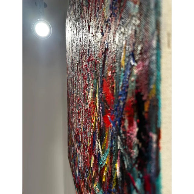 Jon Atac, Expressions, 1990, Large Oil on Canvas For Sale - Image 11 of 14