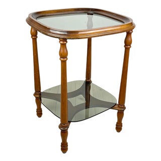 Vintage Wooden Coffee Table, Italy, 1960s For Sale