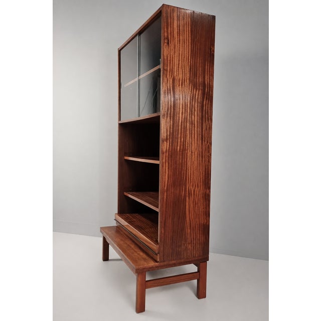 Wood Vintage Bookcase in Beech, 1970s For Sale - Image 7 of 10