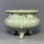 Chinese Vintage Chinese Celadon Pierced‑Rim Tripod Vessel, Collectible Decorative Ceramic Censer For Sale - Image 3 of 8