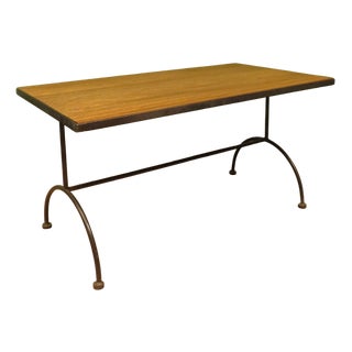 Mid-Century Modern Iron Based Coffee Table, 1960s For Sale
