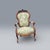 19th Century American Carved Rosewood Living Room Arm Chairs Newly Upholstered For Sale - Image 11 of 18