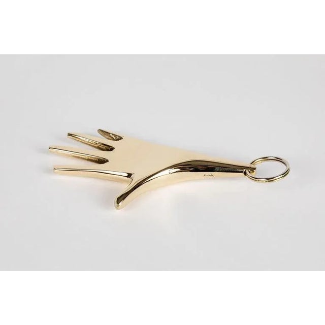 Carl Auböck Carl Auböck Model #5732 'Hand' Brass Keyring For Sale - Image 4 of 12