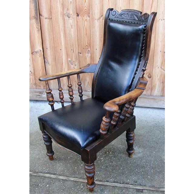 19th Century Oak Armchair For Sale - Image 3 of 14