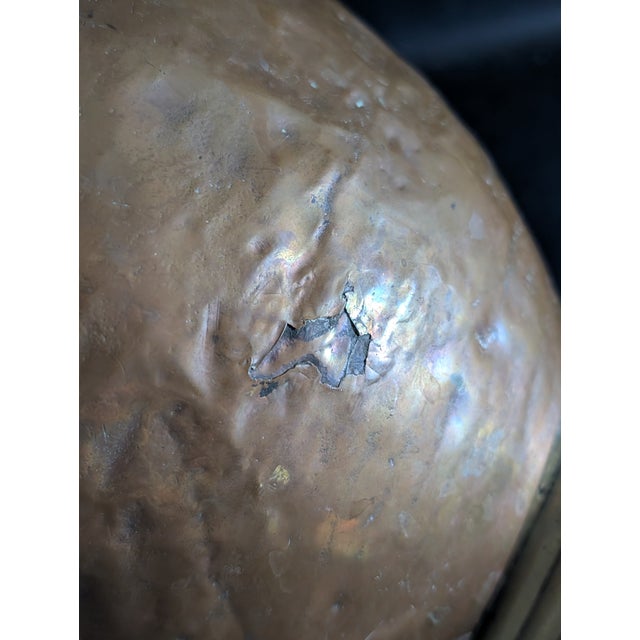Metal 19th Century Copper Water Pitcher Jig Double Spout Brass Base 16" For Sale - Image 7 of 10