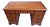 Antique Twin Pedestal Desk in Mahogany with Leather Top, 1980s For Sale