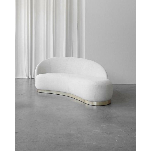 Mid-Century Modern Mid-Century Curved Sofa, Italiy, 1950s For Sale - Image 3 of 6