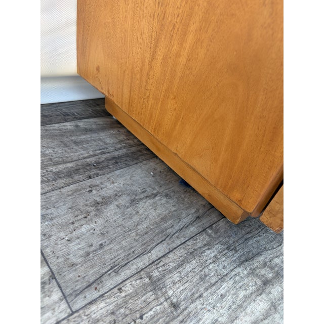 Refinished Mid-Century Modern Burl Wood Highboy Dresser in a Milo Baughman Style by Lane Altavista. Circa 1970s For Sale - Image 18 of 18