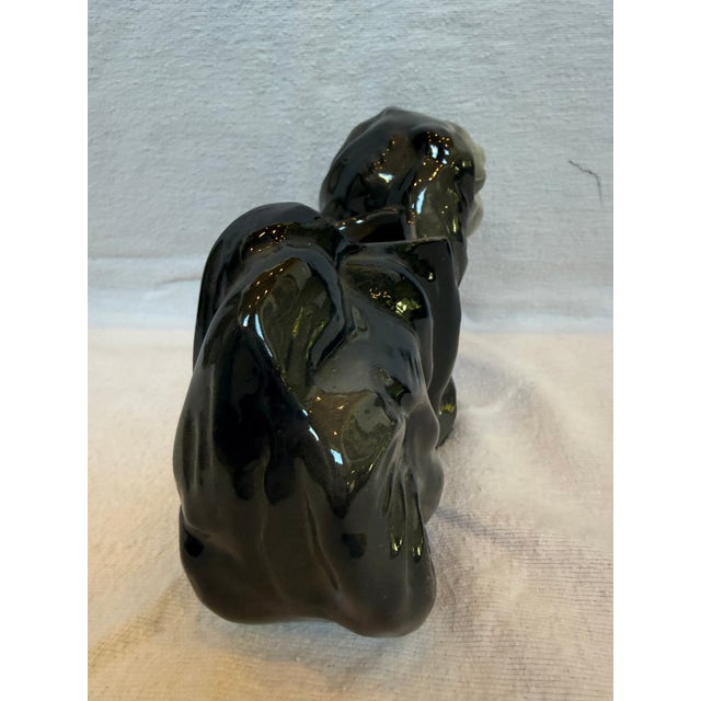 Gray 1940s Porcelain King Charles Cavalier Planter For Sale - Image 8 of 12