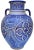 Blue Vase W/ Andalusian Motif For Sale - Image 11 of 11