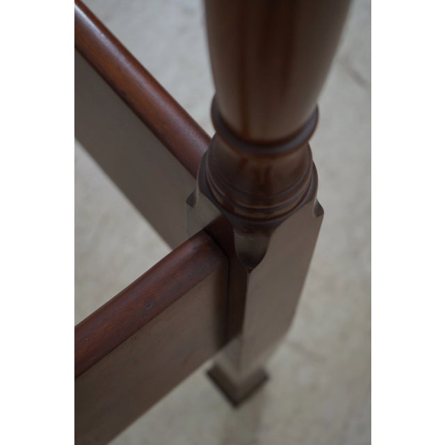 Wood Biggs Full Size Mahogany 4 Post Poster Bed For Sale - Image 7 of 12