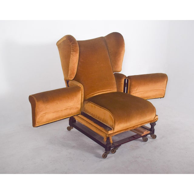 Antique English Articulated Armchair, 1890s For Sale - Image 9 of 12