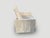 Andrianna Shamaris Minimalist White Washed Spa Chair For Sale - Image 14 of 18
